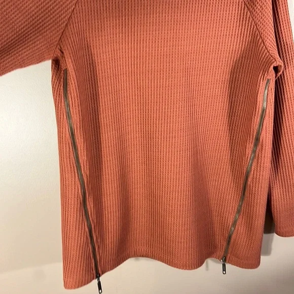 L.L. Bean Waffle Knit Top - Picture 2 of 6